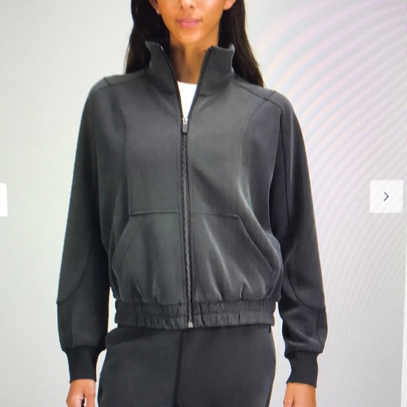 lululemon athletica Jackets & Blazers - Lululemon Brushed Softstreme Funnel Neck Zip Up